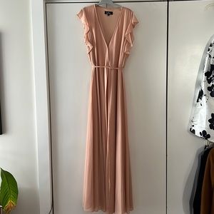 Lulu’s Crescendo Blush Wrap Maxi Dress. Never worn.